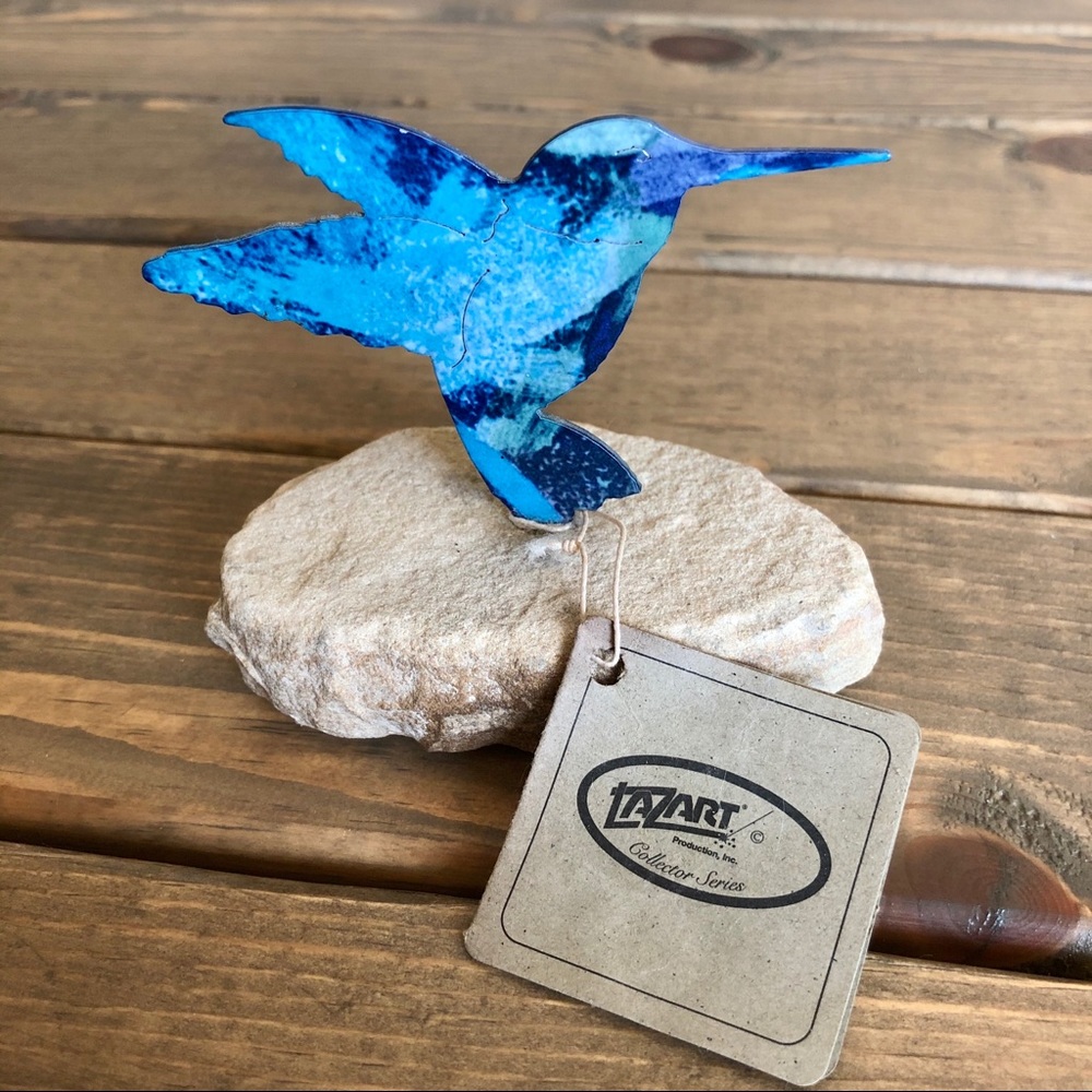 Lazart Collector Series Hummingbird Sculpture